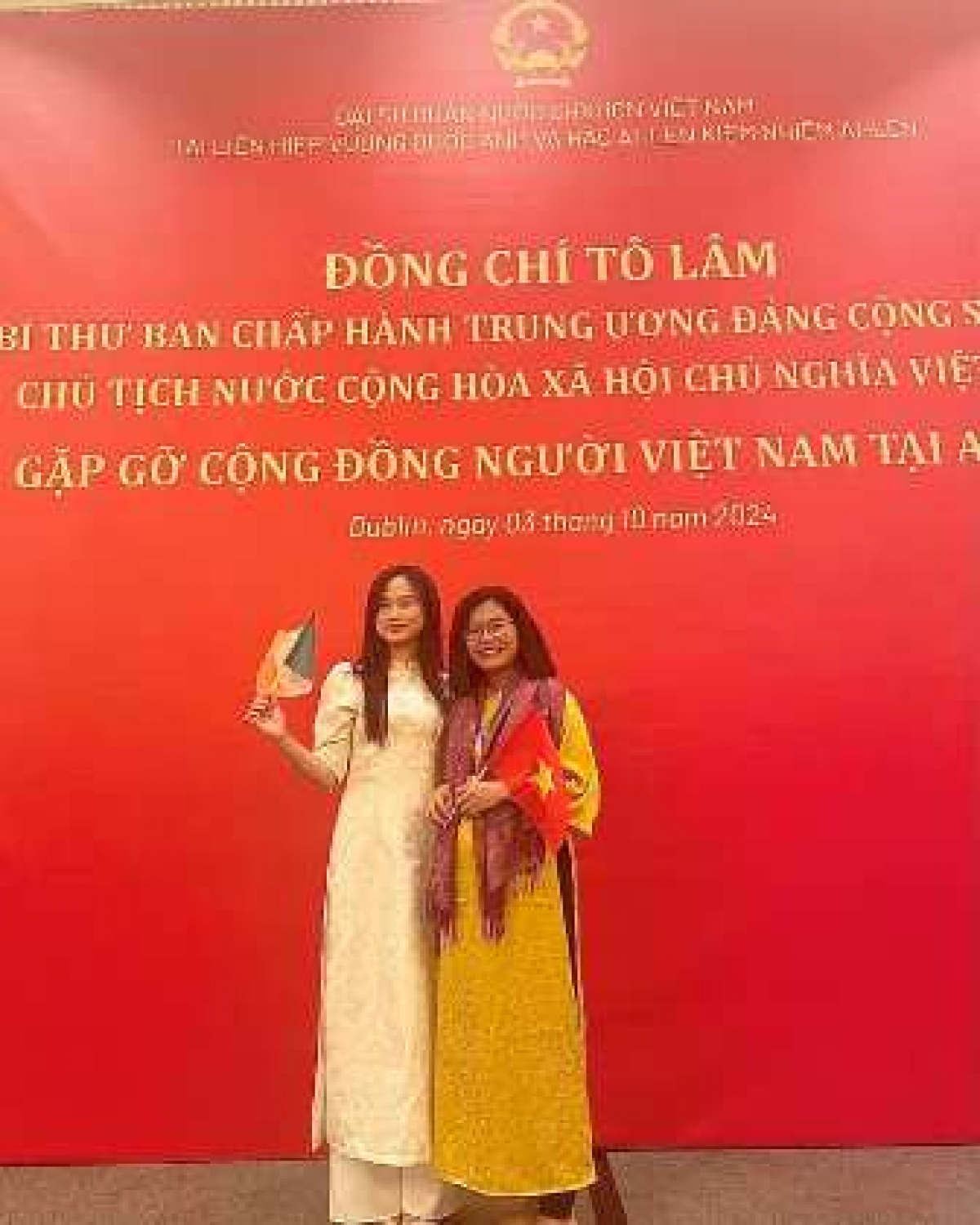Đón Tổng Bí thư, Chủ tịch nước Tô Lâm sang thăm.<br>
Ảnh: FBNV