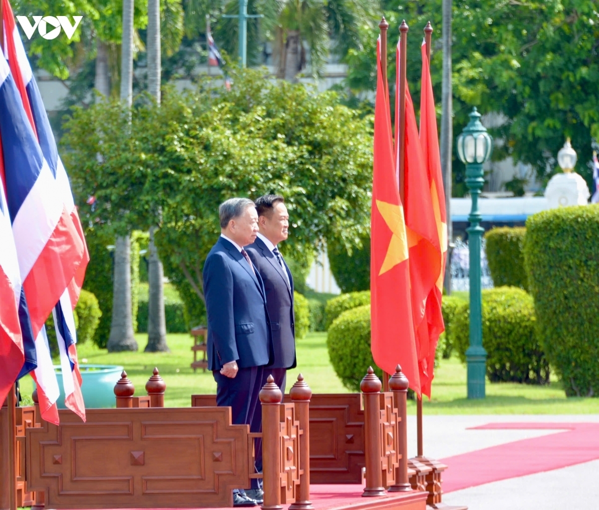 นายกรัฐมนตรีไทยเป็นประธานในพิธีต้อนรับ