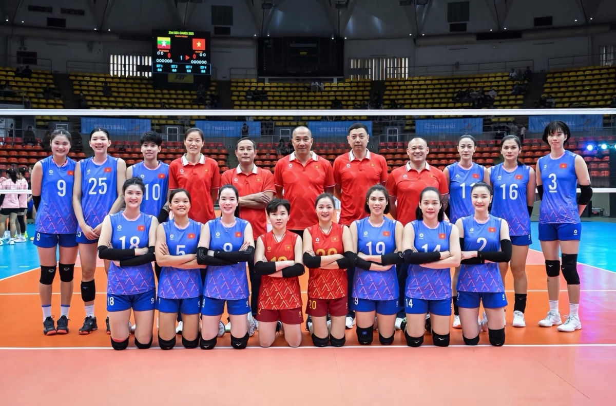 Die vietnamesische Volleyballmannschaft wird sich Ende Mai für das erste Trainingslager versammeln. (Foto: thethaovanhoa.vn)