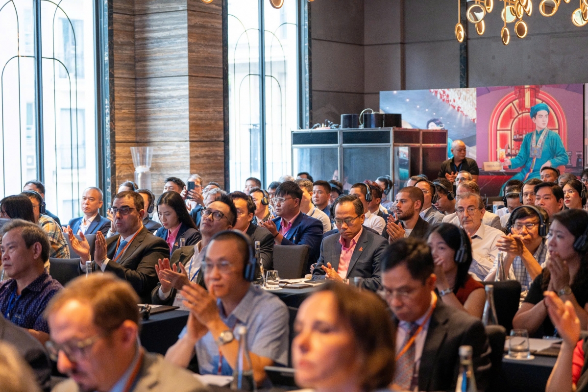 L’événement rassemble des représentants des autorités vietnamiennes et d’entreprises françaises et vietnamiennes du secteur. Photo: Quôc Dat