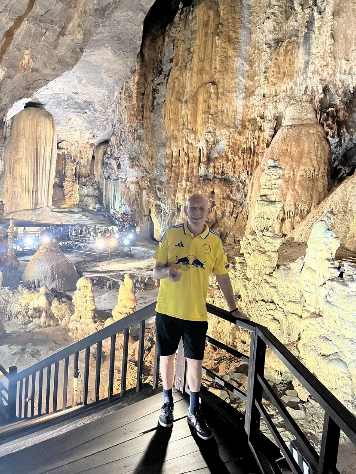 Michael explores caves in Quang Tri. (Michael Clarkson)