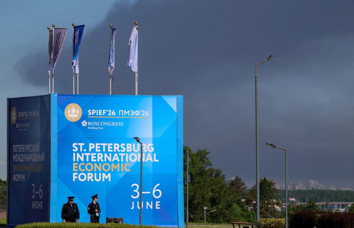 Le SPIEF 2026 est placé sous le thème “Dialogue de fond - Vers un avenir stable". Photo: REUTERS/Stringer