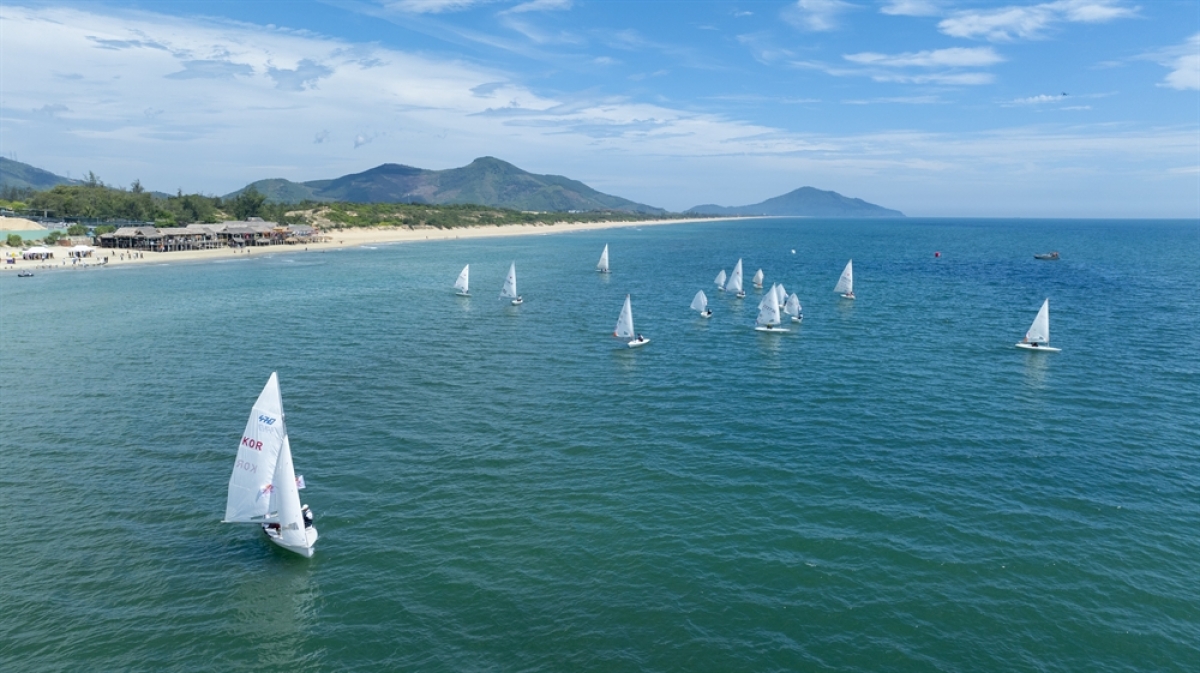 Die Segelshow in der Lang-Co-Bucht. (Foto: hue.gov.vn)