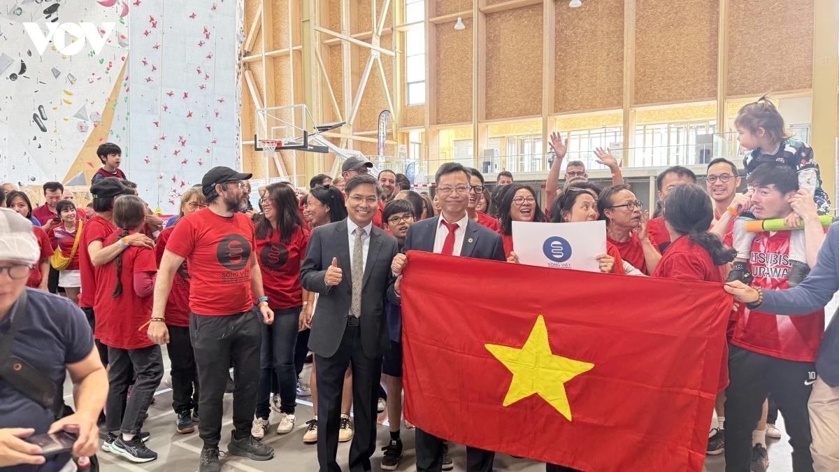Đại hội thể thao Olympic Người Việt Nam tại Pháp năm 2026 nhận được sự hưởng ứng nồng nhiệt của đông đảo kiều bào thuộc nhiều thế hệ. Ảnh: VOV