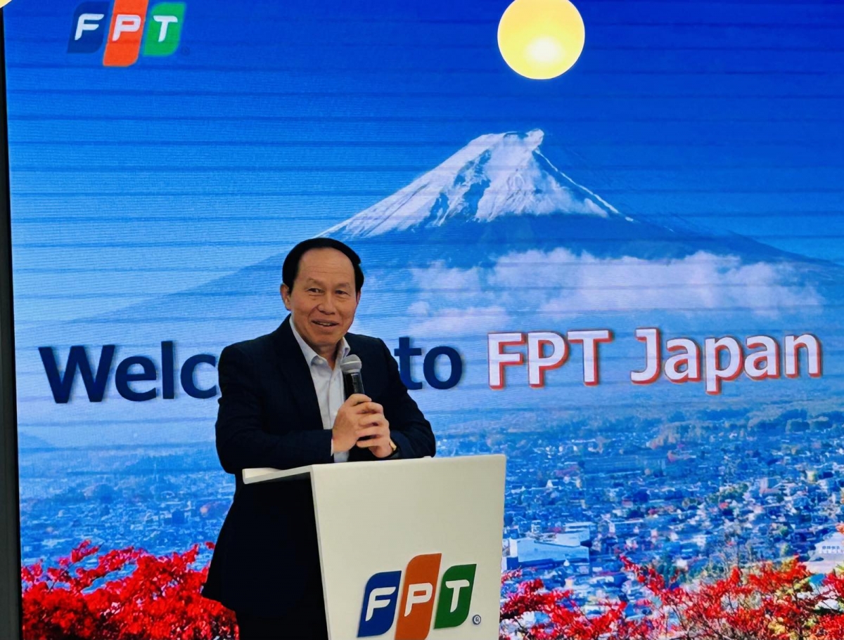  Phó Thủ tướng Lê Tiến Châu phát biểu tại buổi làm việc với cán bộ, nhân viên FPT Nhật Bản. Ảnh: VOV