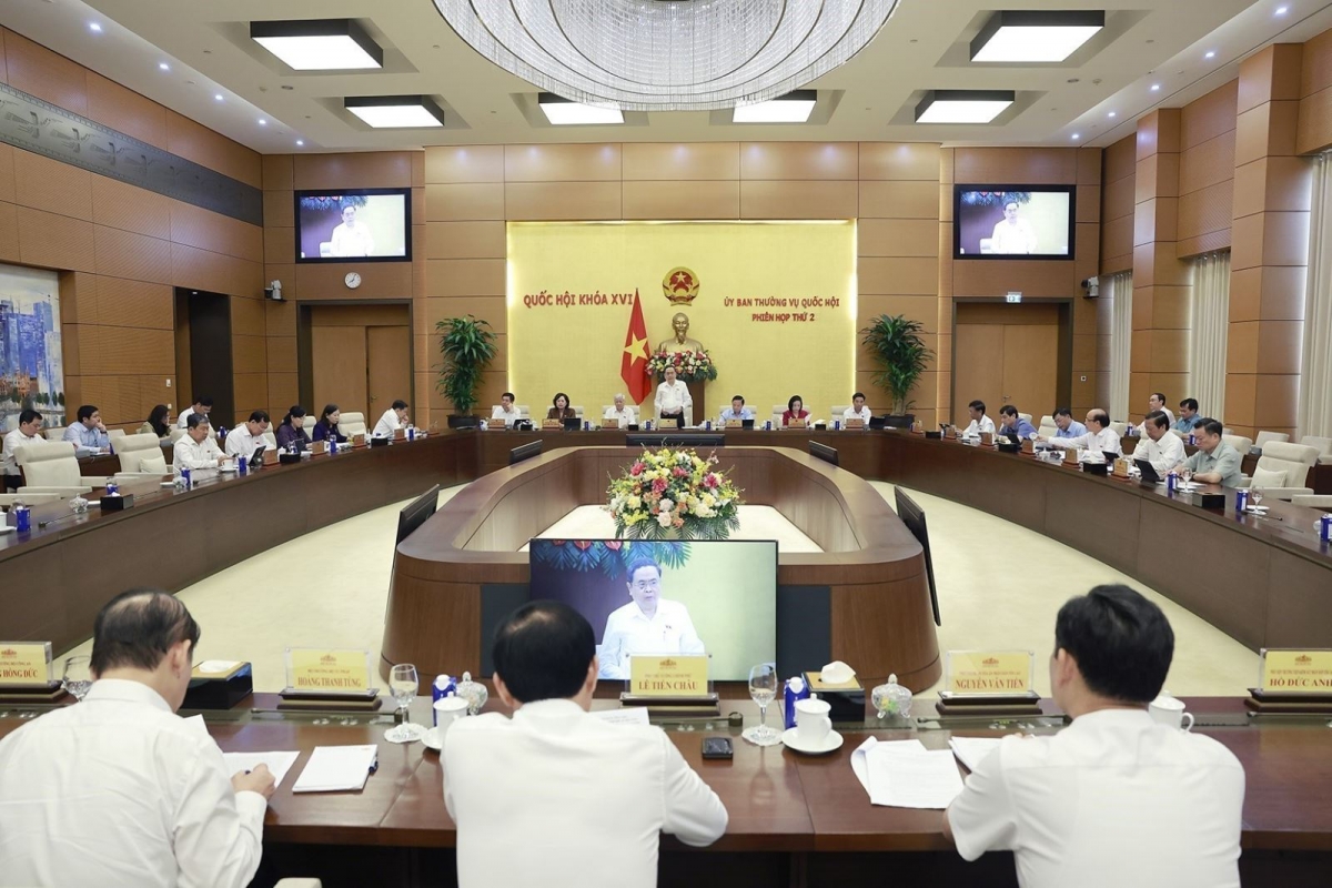 Chủ tịch Quốc hội Trần Thanh Mẫn phát biểu khai mạc Phiên họp thứ 2 của Uỷ ban Thường vụ Quốc, sáng 11/5/2026. Ảnh tư liệu: Doãn Tấn/TTXVN