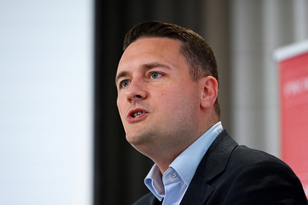 Ông Wes Streeting, Cựu Bộ trưởng Y tế Anh phát biểu tại hội nghị thường niên Progress 2026, ở London, Anh, ngày 16/5/2026. Ảnh: REUTERS/Jaimi Joy