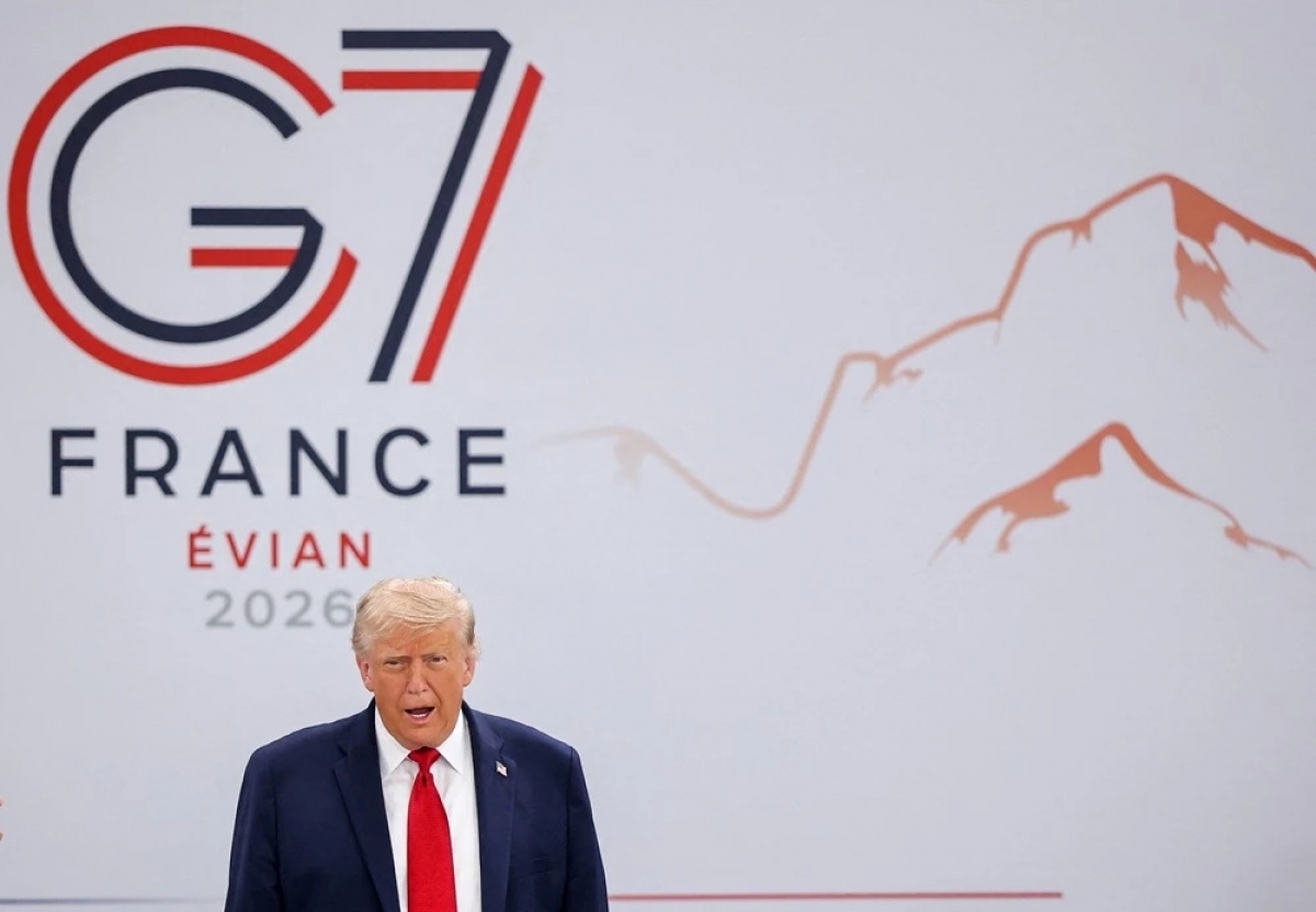 フランスで開催されたG7首脳会議に出席したアメリカのドナルド・トランプ大統領（写真：REUTERS）