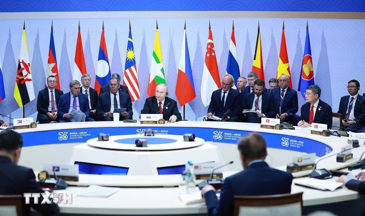
The plenary session of the ASEAN-Russia Commemorative Summit (Photo: VNA)
