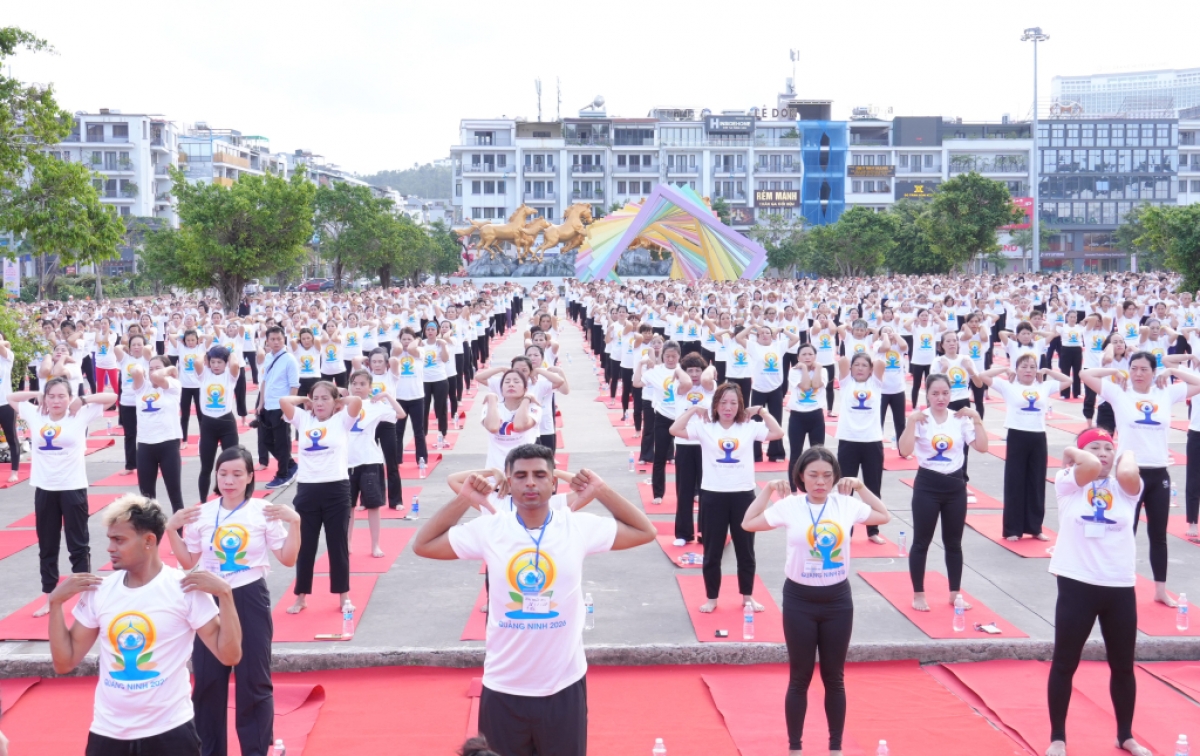 The 12th International Day of Yoga is themed “ Yoga for Healthy Ageing” (Photo:baoquangninh)