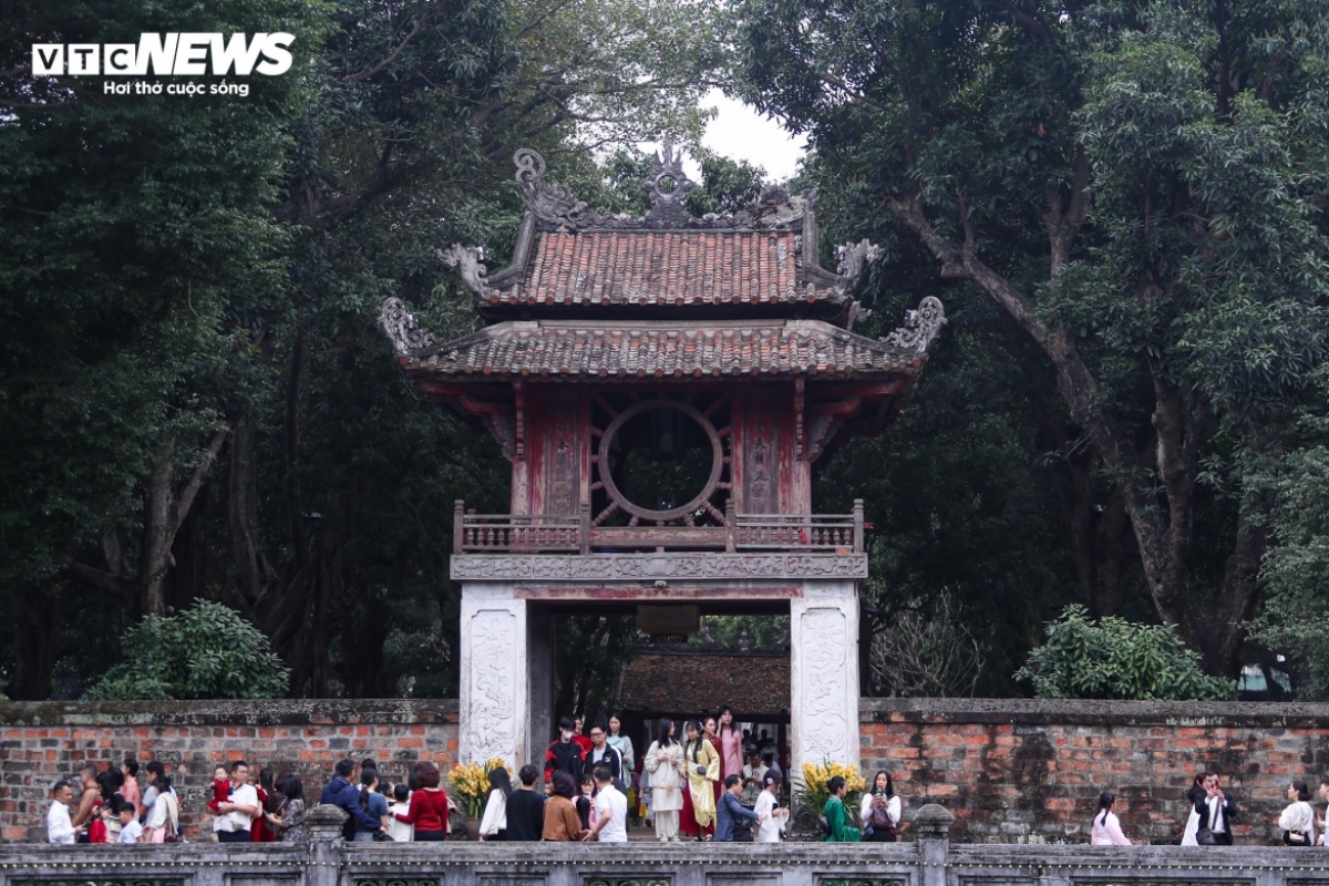 Le Temple de la Littérature à Hanoï, première université du Vietnam et symbole d'une riche tradition éducative. Photo: VTC News