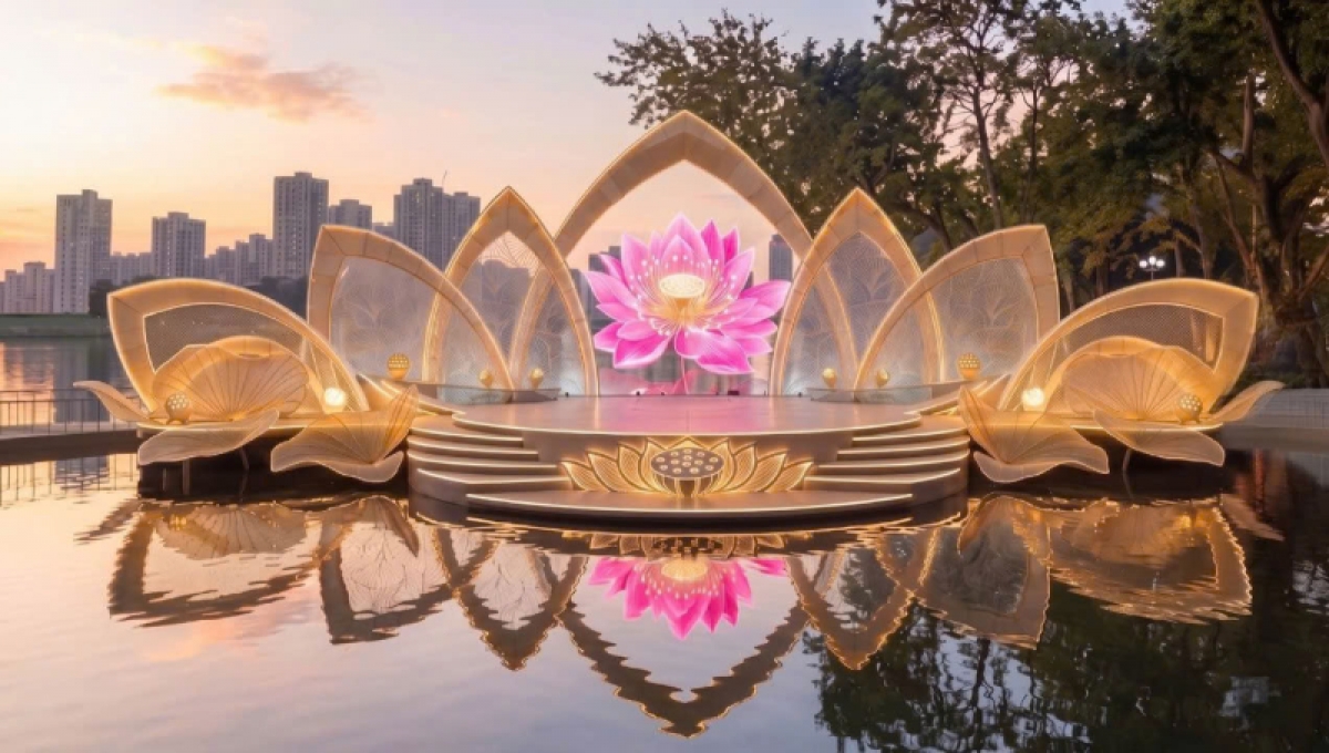 Lễ hội Sen Hà Nội năm 2026 dự kiến diễn ra từ ngày 26-28/6 tại nhiều không gian văn hóa quanh Hồ Tây (Hà Nội). Ảnh: Ban tổ chức