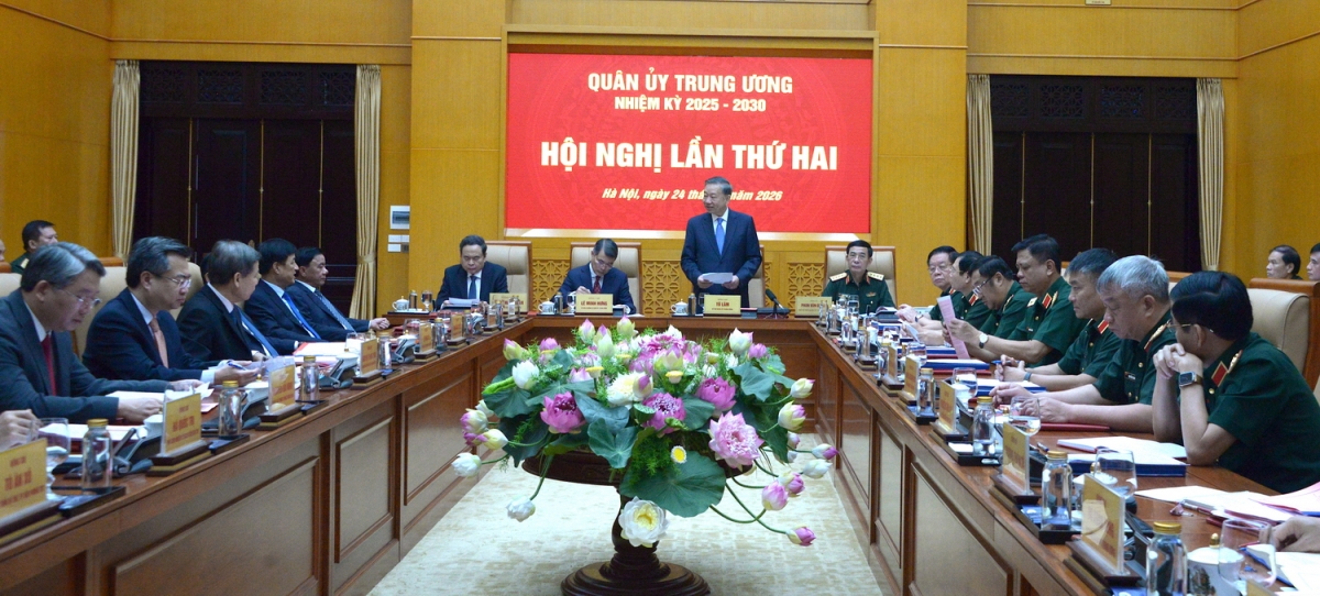 View of the second meeting of the Central Military Commission. Photo: VOV