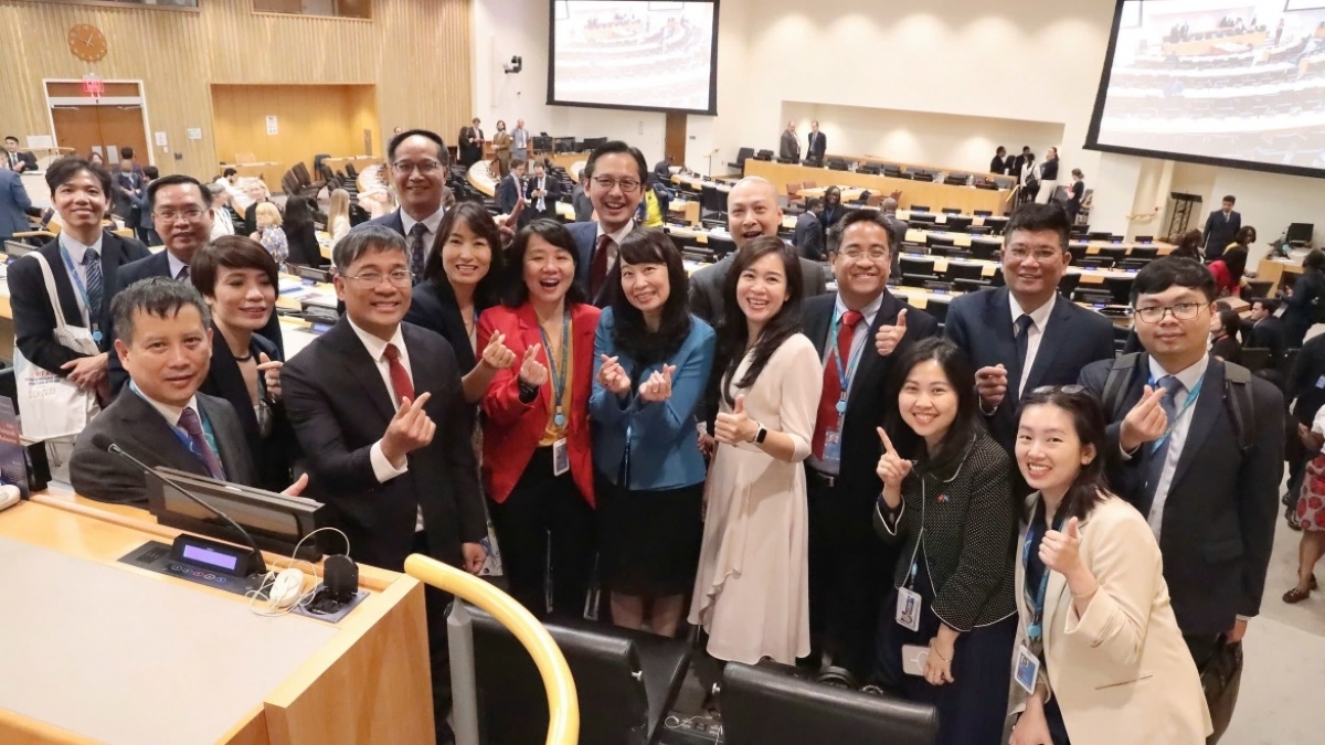 国連本部での国際海洋法裁判所判事選挙に<br>
臨むベトナム代表団。