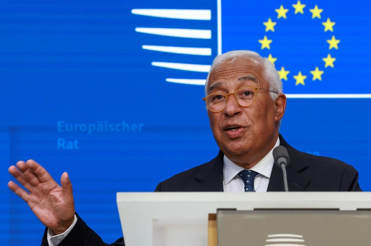 ប្រធានក្រុមប្រឹក្សាអឺរ៉ុប លោក Antonio Costa ។ រូប​ថត៖ REUTERS/Yves Herman
