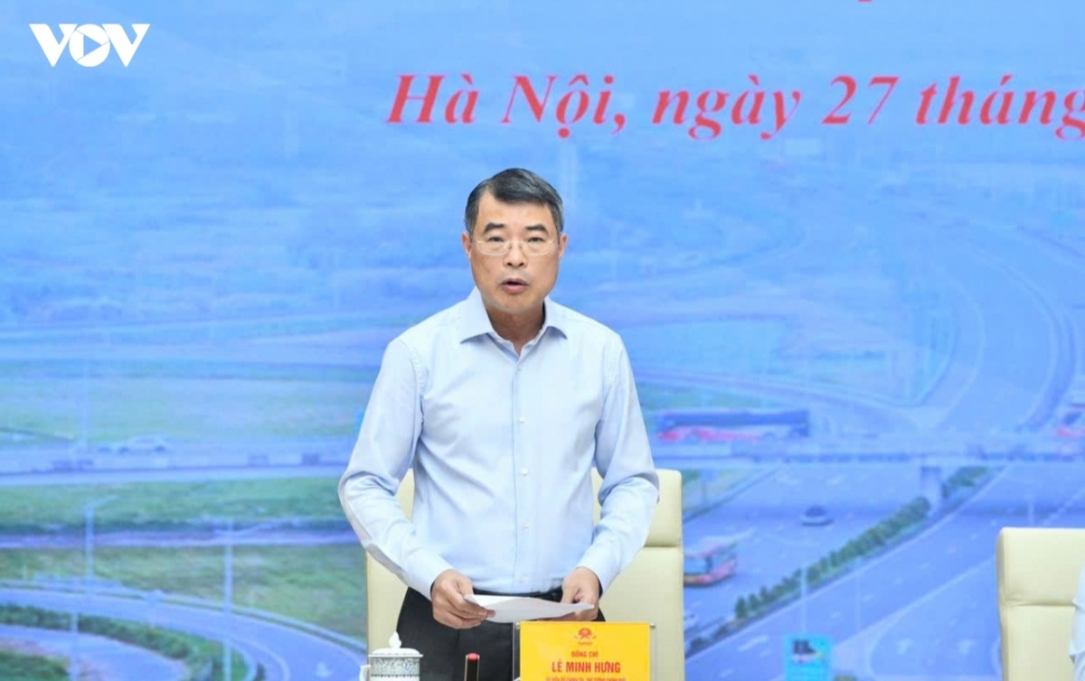 Thủ tướng Lê Minh Hưng phát biểu tại hội nghị. Ảnh: VOV