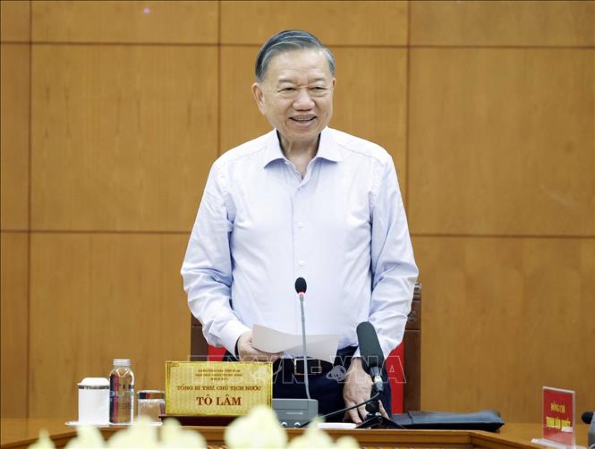 苏林总书记、国家主席在会上发表讲话。