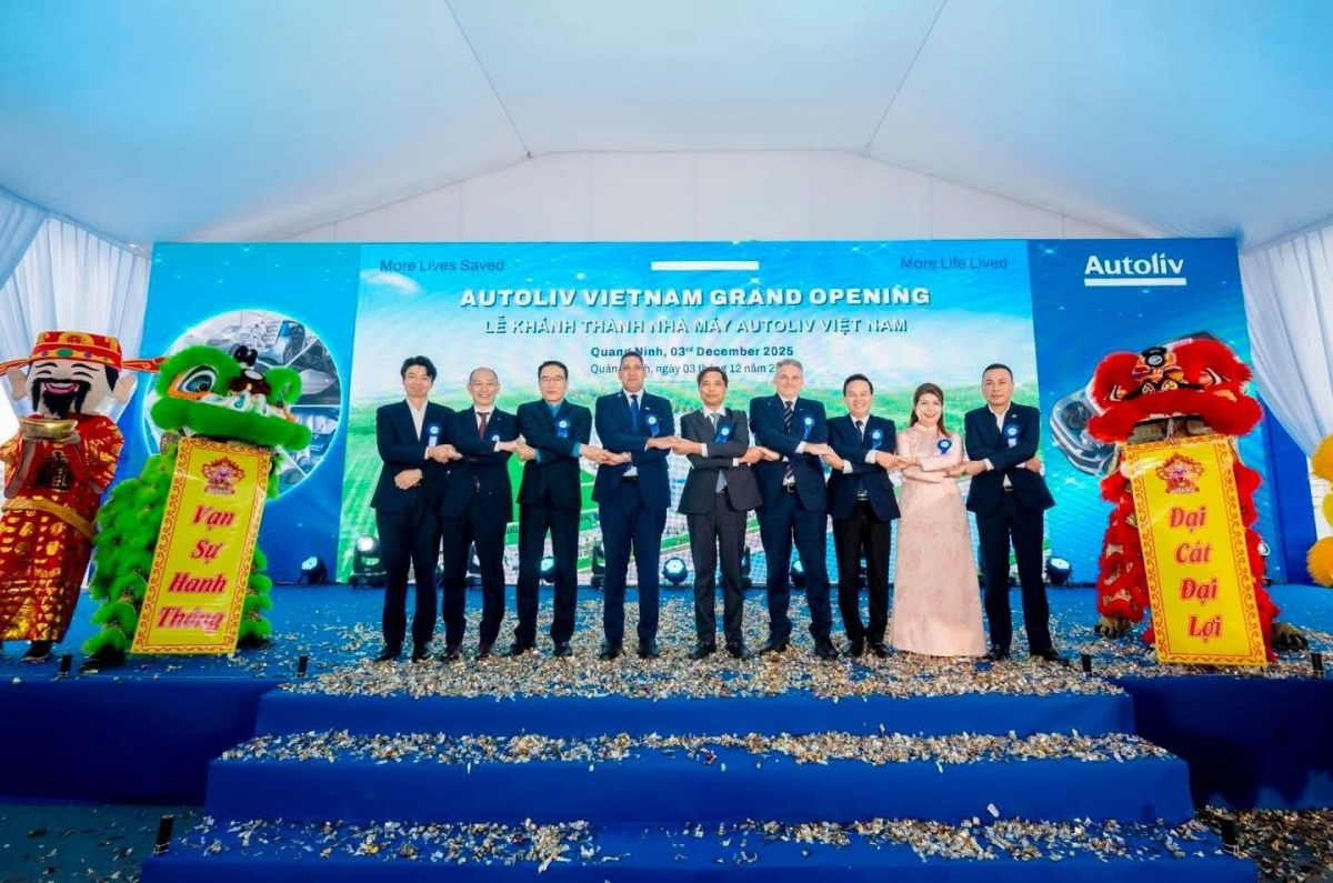 The Autoliv Vietnam plant, invested in by Sweden’s Autoliv, officially opens in Quang Ninh Province on December 3, 2025. (Photo: Swedish Embassy in Vietnam)