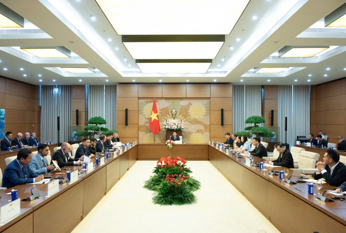 Quang cảnh buổi tiếp. Ảnh: Vân Hồng/VOV1