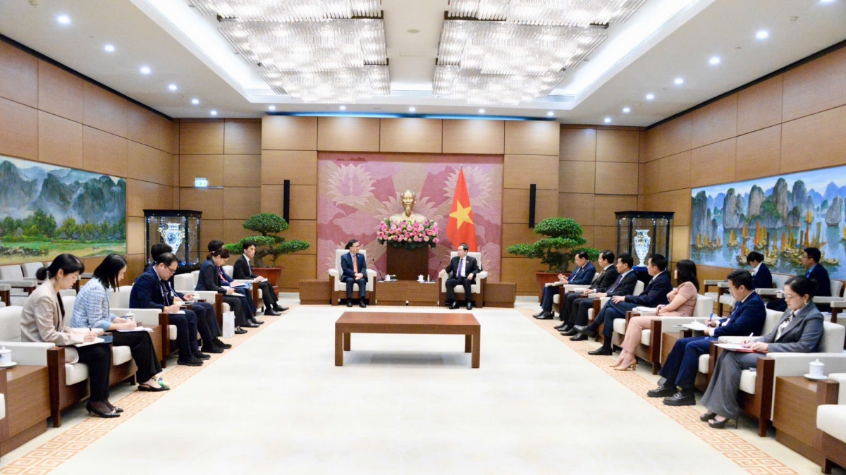 Quang cảnh buổi tiếp. Ảnh: Lê Tuyết/VOV