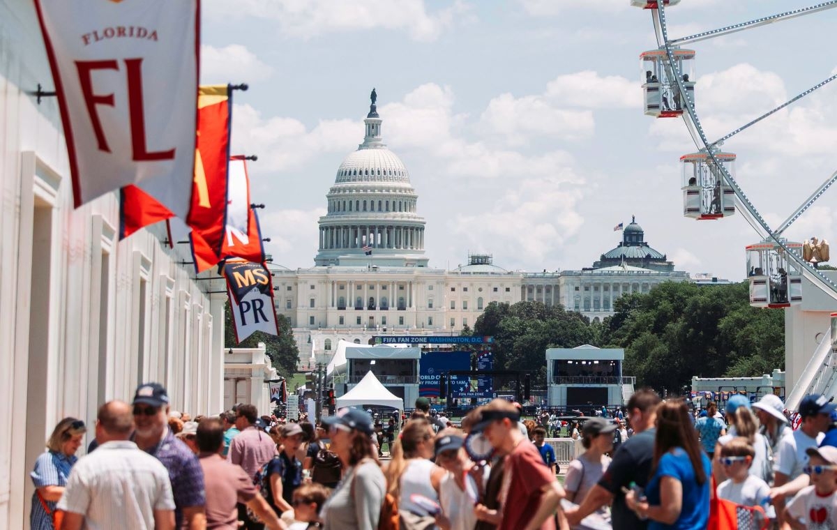 Americans take part in events marking the 250th anniversary of US independence. (Photo: Quang Trung/VOV-Washington)