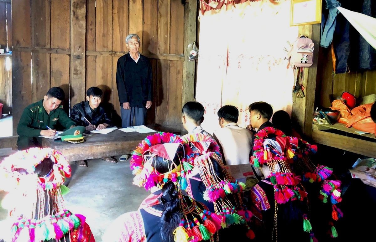 Ly Xa Pu’s awareness-raising campaigns contribute to maintaining peace and security along the border (Photo: Khac Kien/VOV correspondent in the Northwestern region)