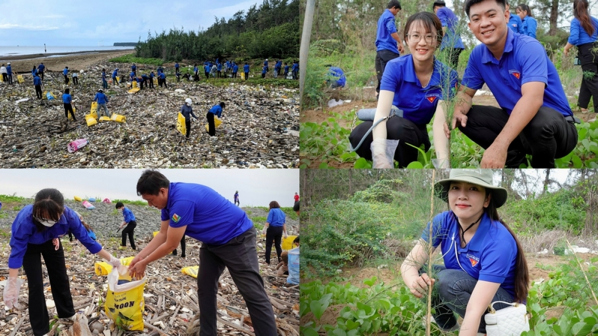 La juventud vietnamita ha contribuido activamente a la protección del medio ambiente. Foto: t-tech.vn