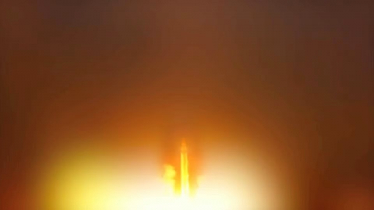 An Iranian missile is launched, as Iran's Revolutionary Guards said they had carried out attacks against a US base in Jordan and 21 other targets in the Gulf on Wednesday in retaliation for American strikes around the Strait of Hormuz, from a location given as Tehran, Iran, released June 10, 2026, in this still image taken from a video. (WANA via Pool/via REUTERS)