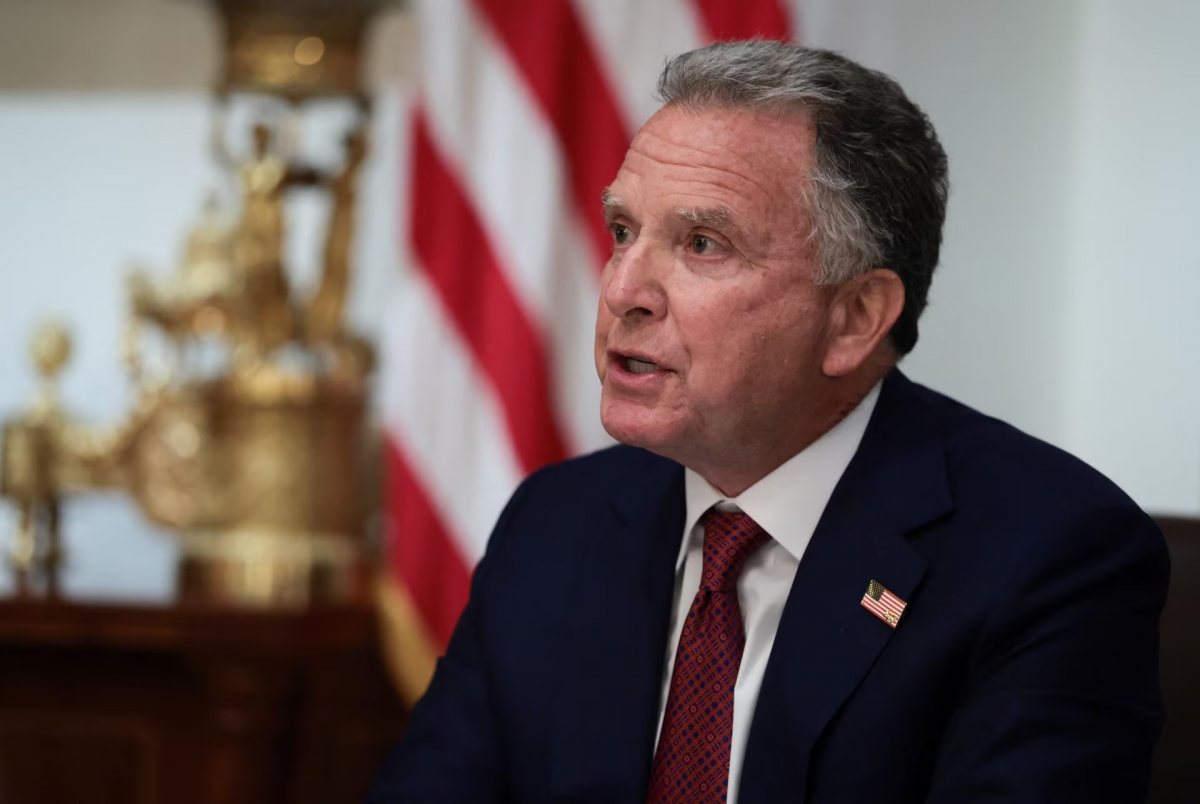  US Special Envoy Steve Witkoff speaks during a cabinet meeting at the White House in Washington, D.C., US, March 26, 2026. (REUTERS/Evelyn Hockstein)