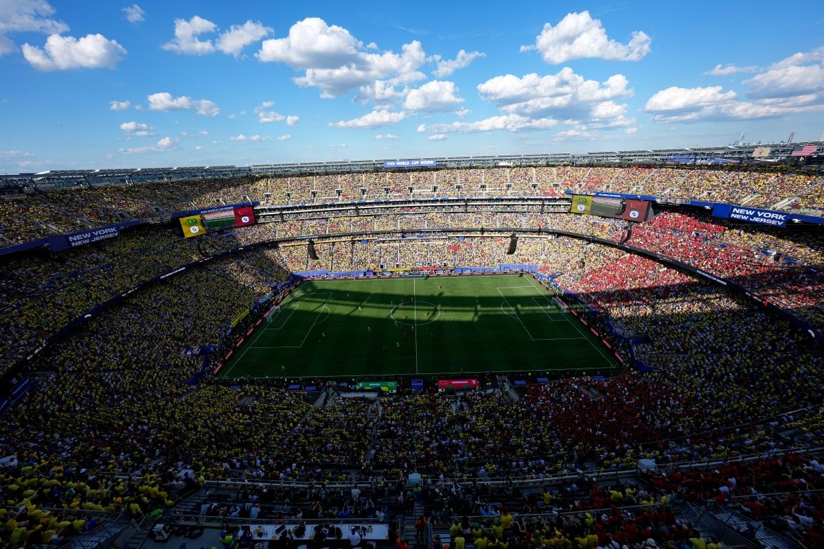 Le stade MetLife lors du match du groupe C de la Coupe du monde entre le Brésil et le Maroc à East Rutherford, dans le New Jersey, près de New York, le 13 juin 2026. Photo : AP/Matt Slocum