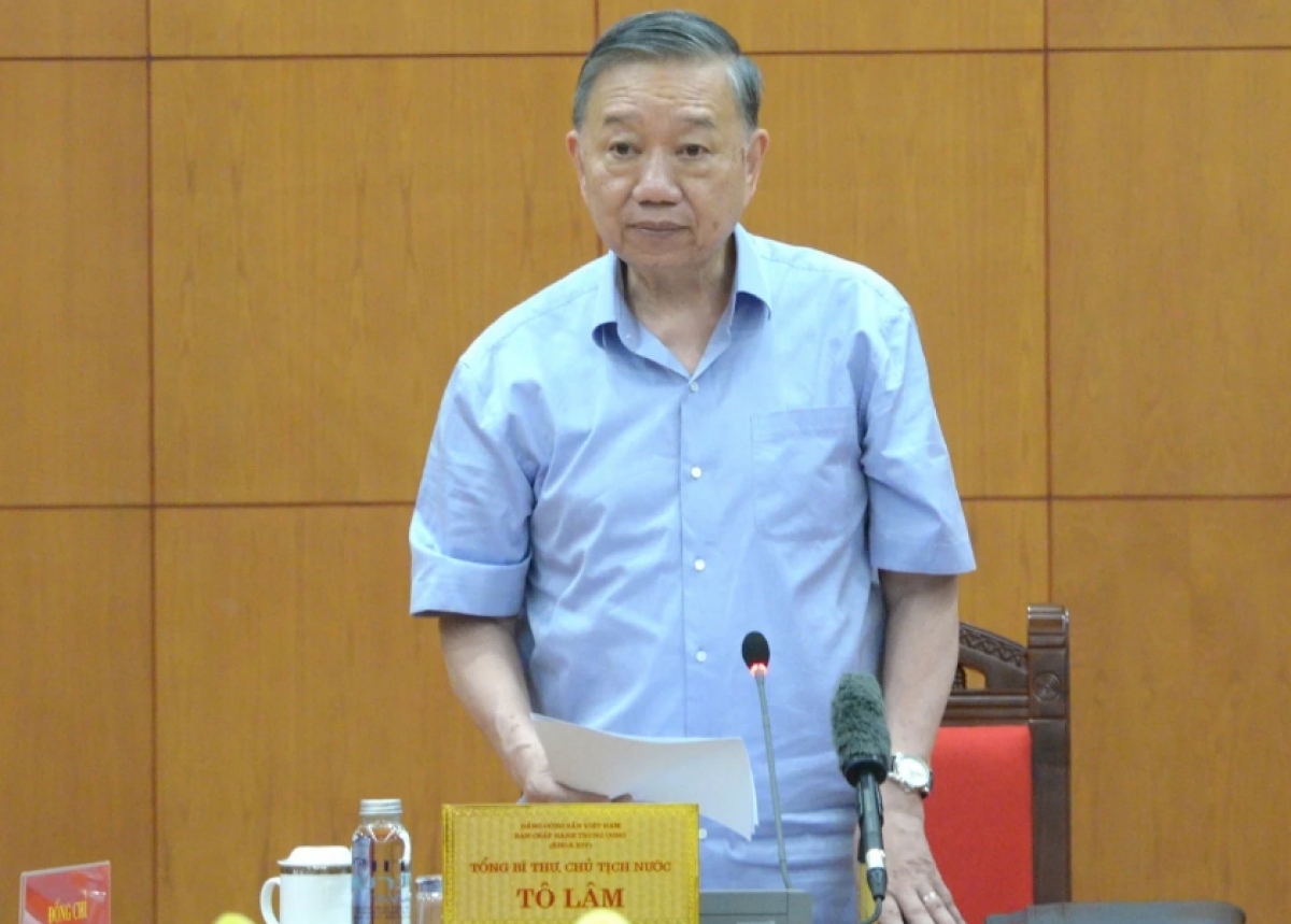 To Lam, secretario general del Partido Comunista y presidente de Vietnam. Foto: VOV