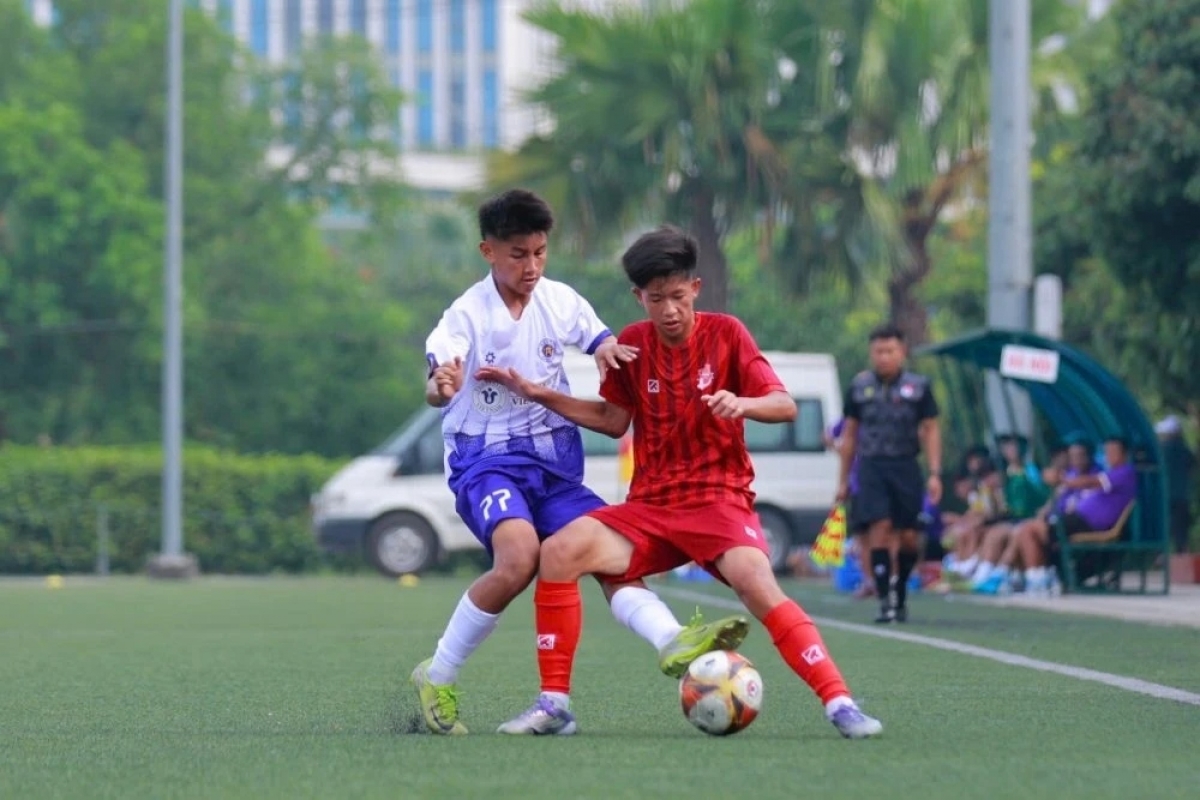 Futbolistas de la selección sub-17 de Vietnam. Foto: VFF