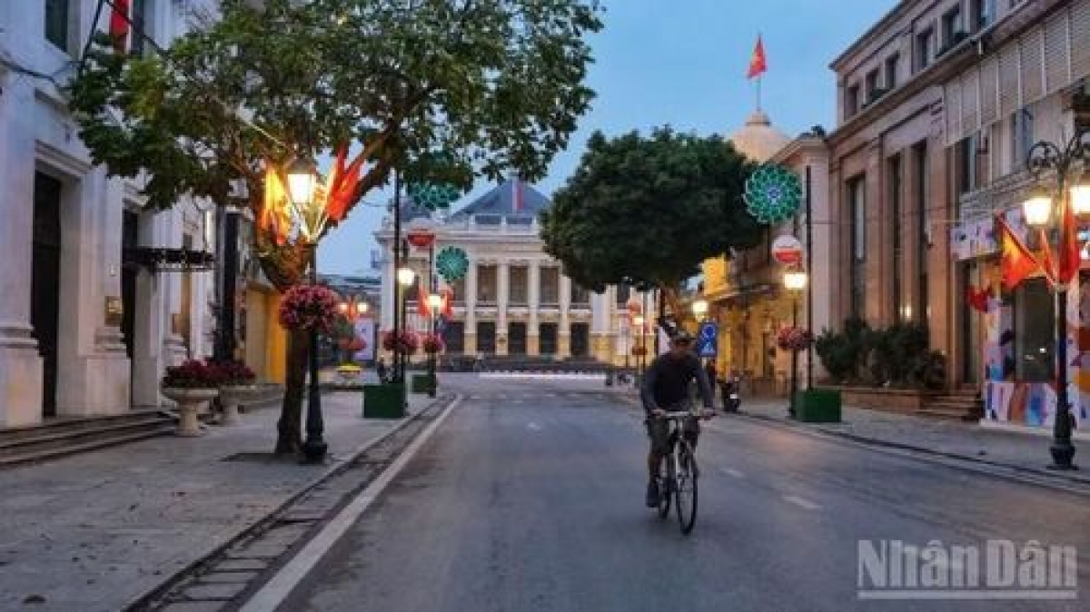 Kota Hanoi akan melakukan uji coba zona rendah emisi di wilayah pusat mulai 1 Juli. (Foto ilustrasi: Surat Kabar Nhan Dan)