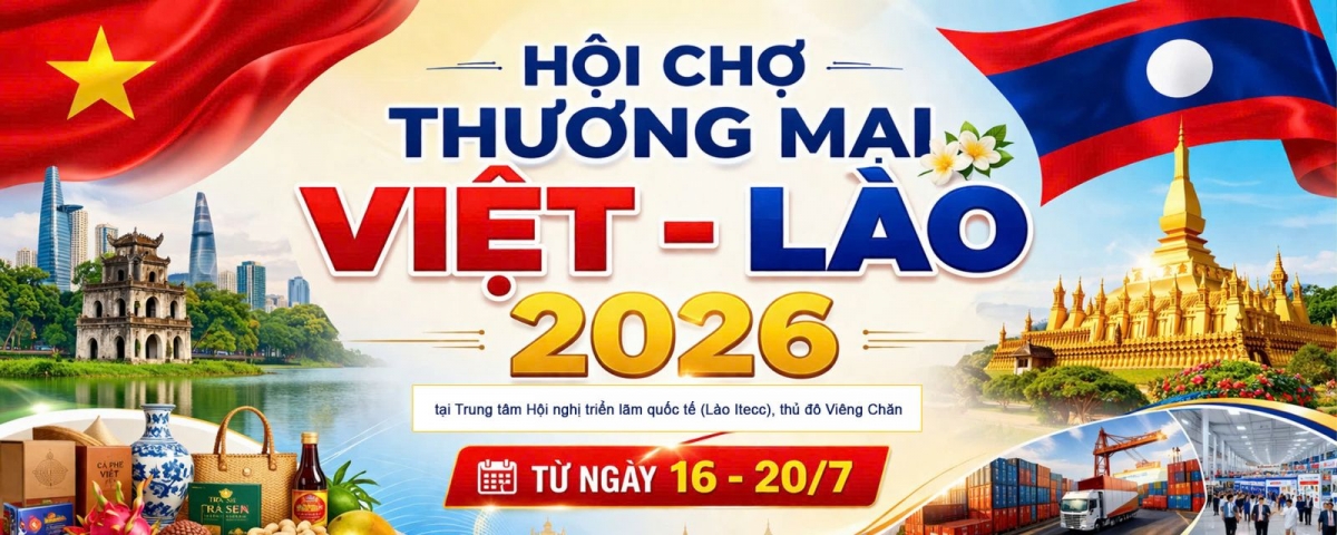 Hội chợ thương mại Việt – Lào 2026 sẽ diễn ra vào 16/7. Ảnh: Ban Tổ chức.