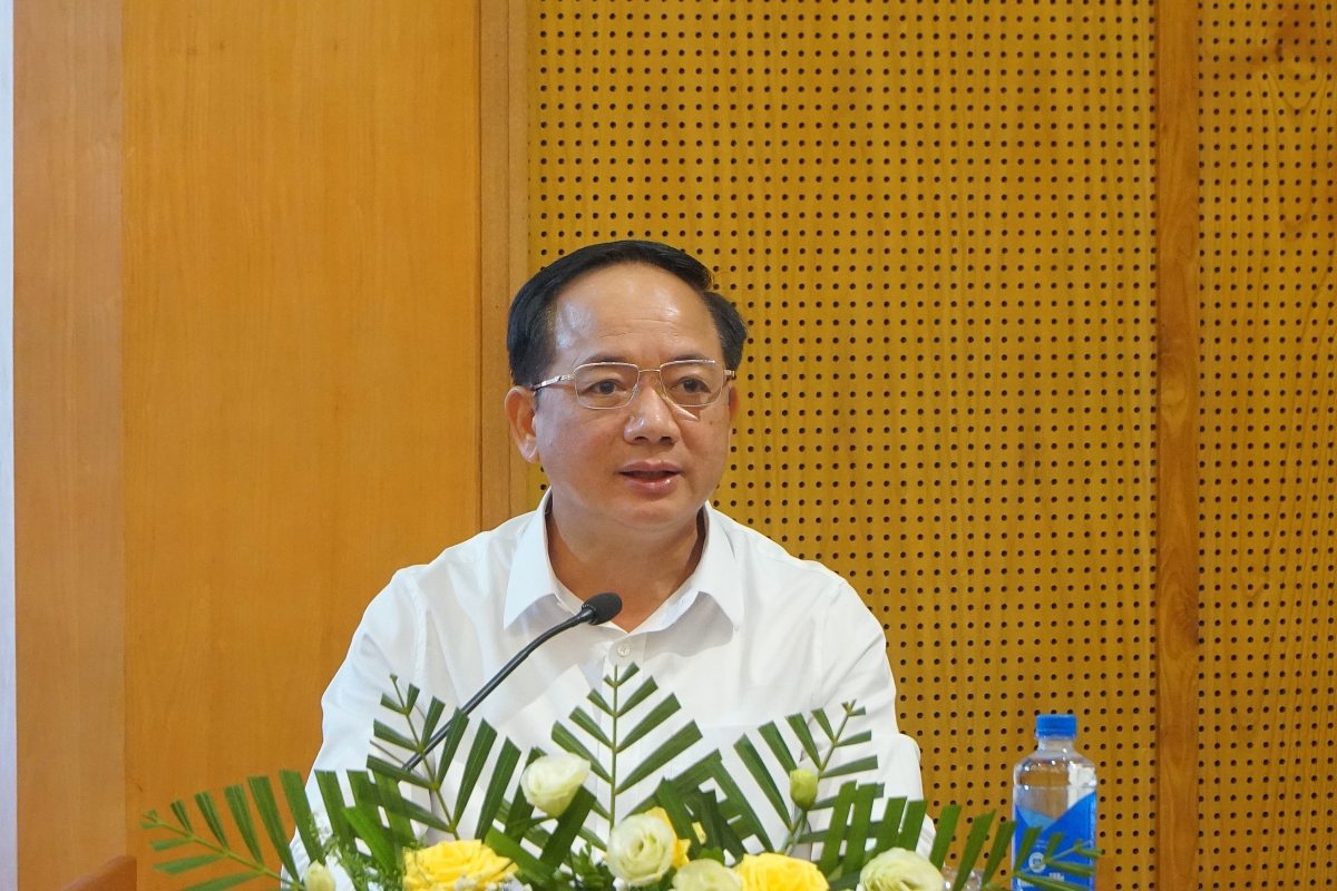 Trưởng Ban Tuyên giáo và Dân vận Trung ương Trịnh Văn Quyết phát biểu chỉ đạo hội nghị. Ảnh: VOV