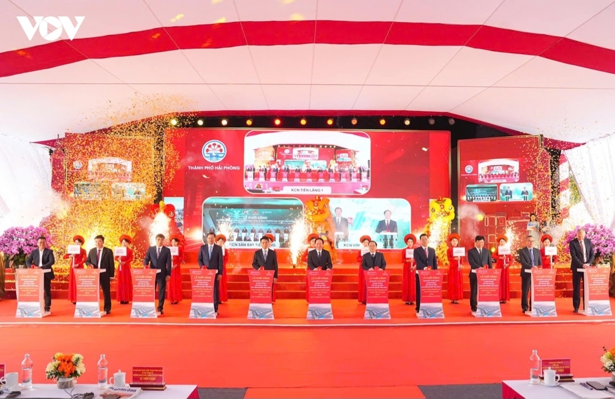El Parque Industrial Tien Lang 1 es uno de los primeros parques industriales construidos en la Zona de Libre Comercio de Hai Phong. Foto: VOV