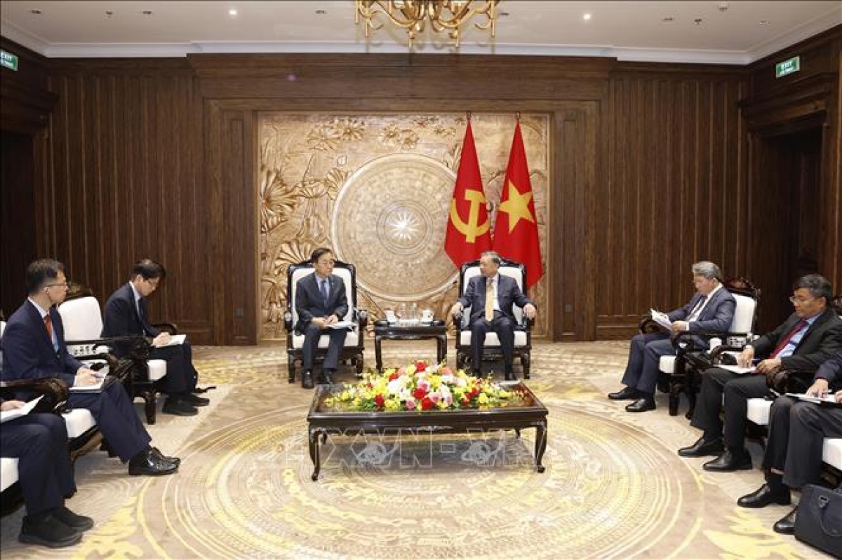 Quang cảnh buổi tiếp. Ảnh: TTXVN