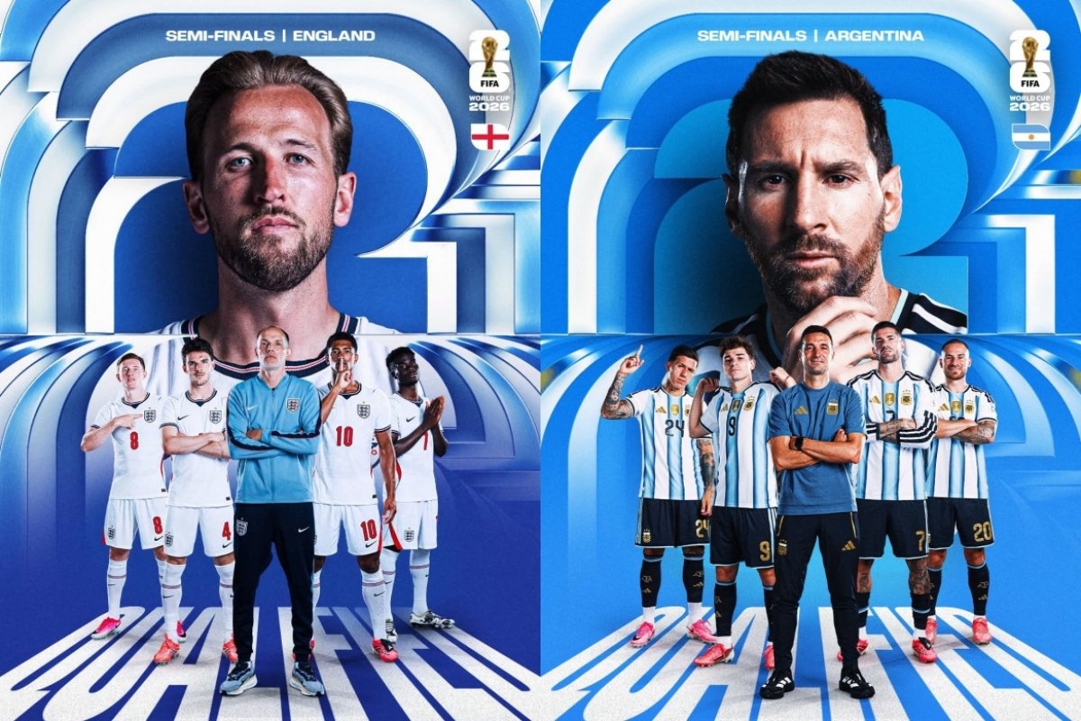 イングランドとアルゼンチンが2026年W杯準決勝第2組を形成　写真：FIFA