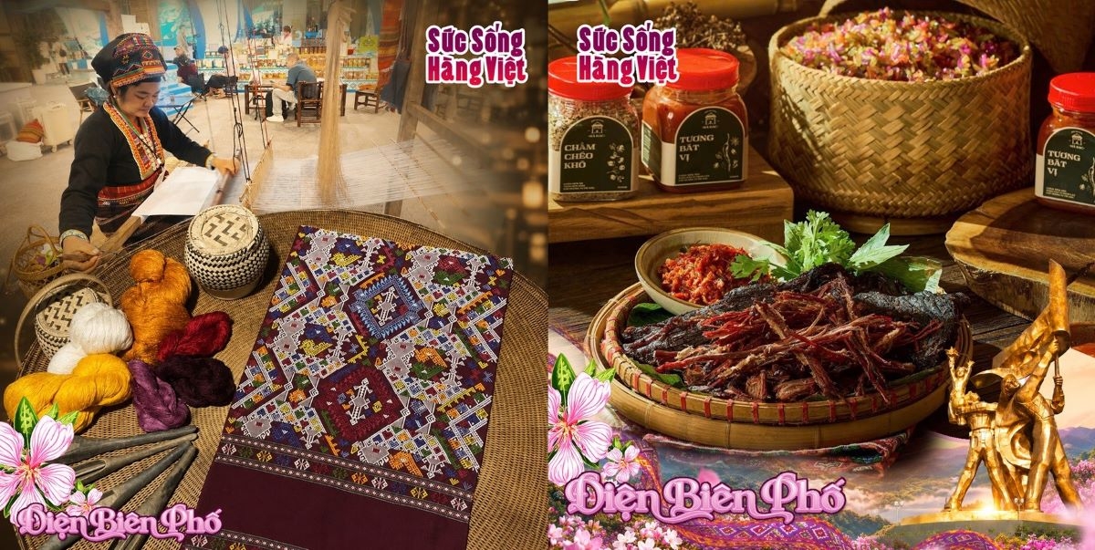 Hàng trăm đặc sản Điện Biên sẽ hội tụ tại phố Tràng Tiền từ ngày 16 tới 19-7 trong Không gian trưng bày và livestream “Sức sống hàng Việt”. Ảnh: Ban tổ chức
