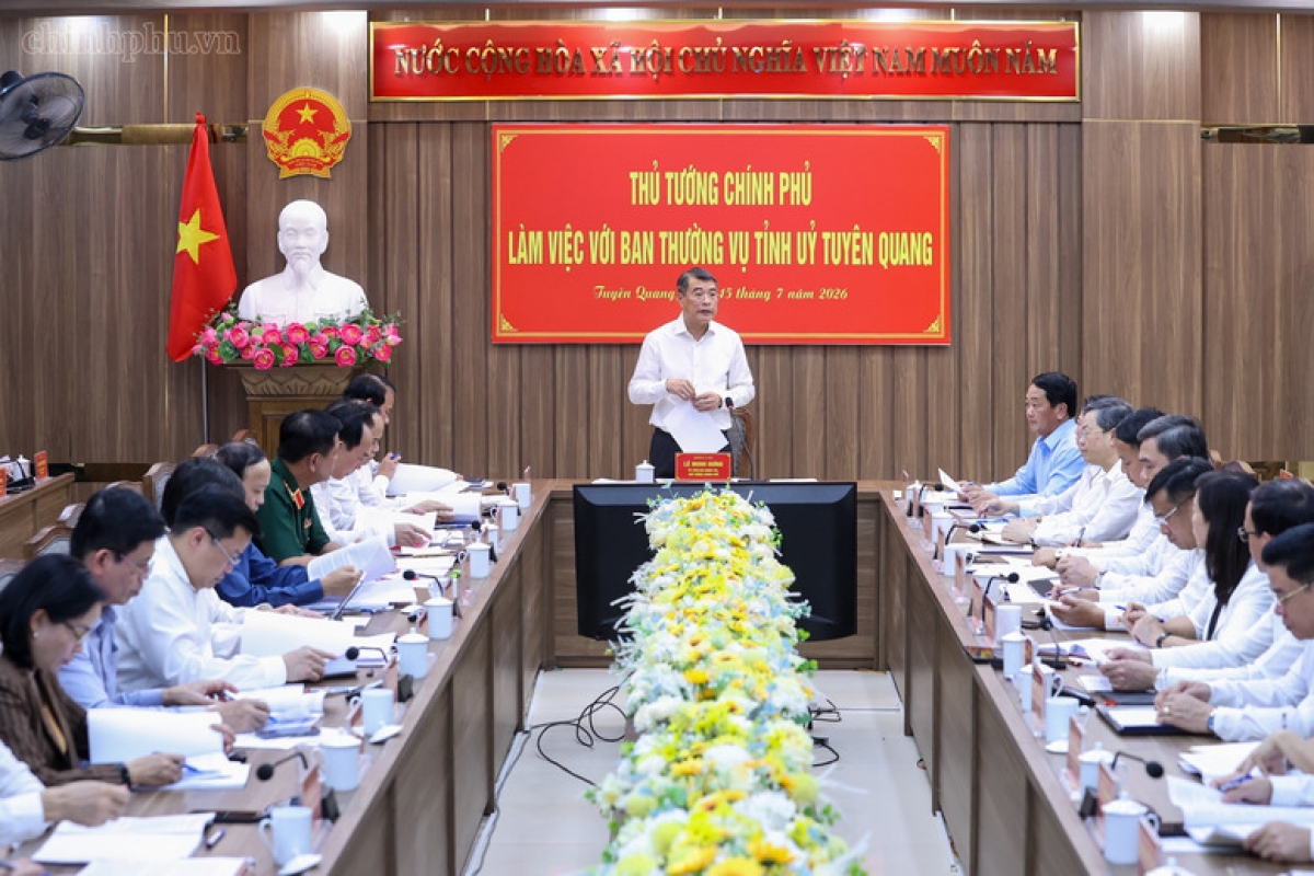 Blick auf das Treffen. (Foto: Nhat Bac/baochinhphu.vn)