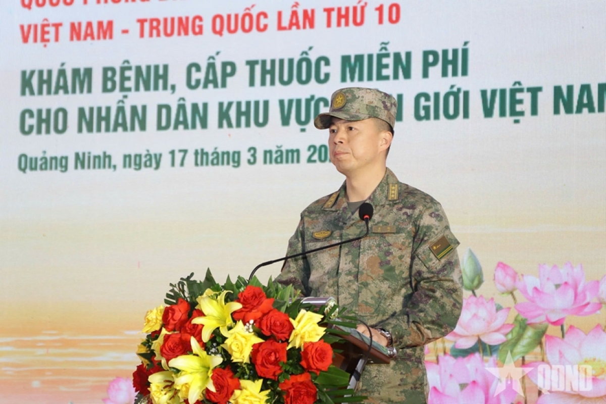 លោកវរសេនីយ៍ឯក Xiao Jun នាយកមន្ទីរពេទ្យលេខ ៩២៤ ប្រធាន​គណៈប្រតិភូចិន​។ រូបថត៖ qdnd.vn