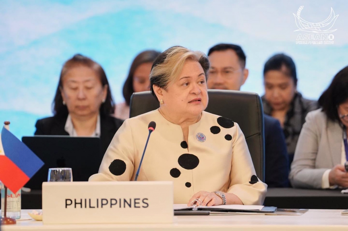 นางเทเรซา ลาซาโร รัฐมนตรีว่าการกระทรวงการต่างประเทศฟิลิปปินส์ (ASEAN 2026)