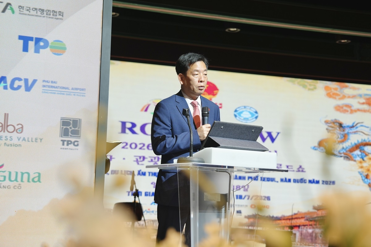 행상에서 발표하는 부 호 주한 베트남대사(사진:visithue.vn)