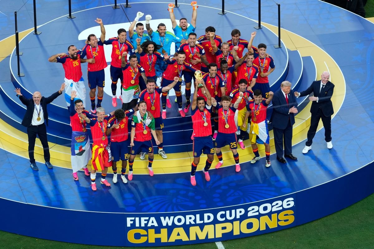 Spain, the champion of the 2026 FIFA World Cup, is one of the three principal host nations for the 2030 FIFA World Cup. (Photo: AP/Yuki Iwamura.)