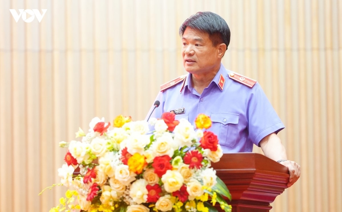 Le président du Parquet populaire suprême Nguyên Huy Tiên. Photo: Dinh Trung/VOV