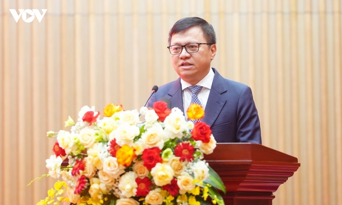 Lê Quôc Minh, rédacteur en chef du journal Nhân Dân, vice-président de la Commission centrale de la communication et de sensibilisation, président de l’Association des journalistes vietnamiens. Photo: Dinh Trung/VOV