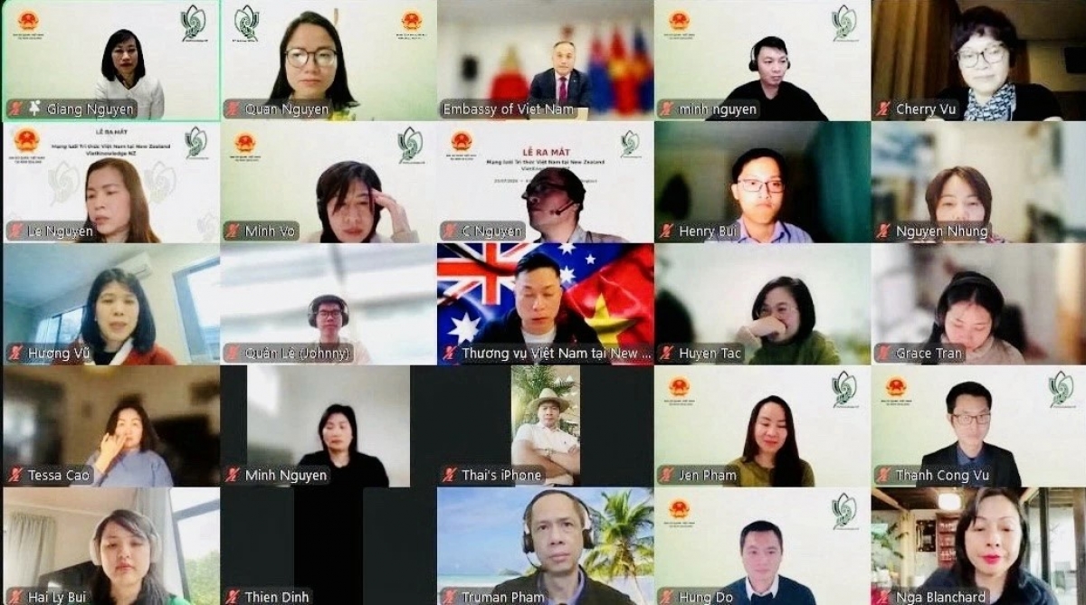 Mạng lưới Tri thức Việt Nam tại New Zealand chính thức ra mắt. Ảnh: Ban tổ chức
