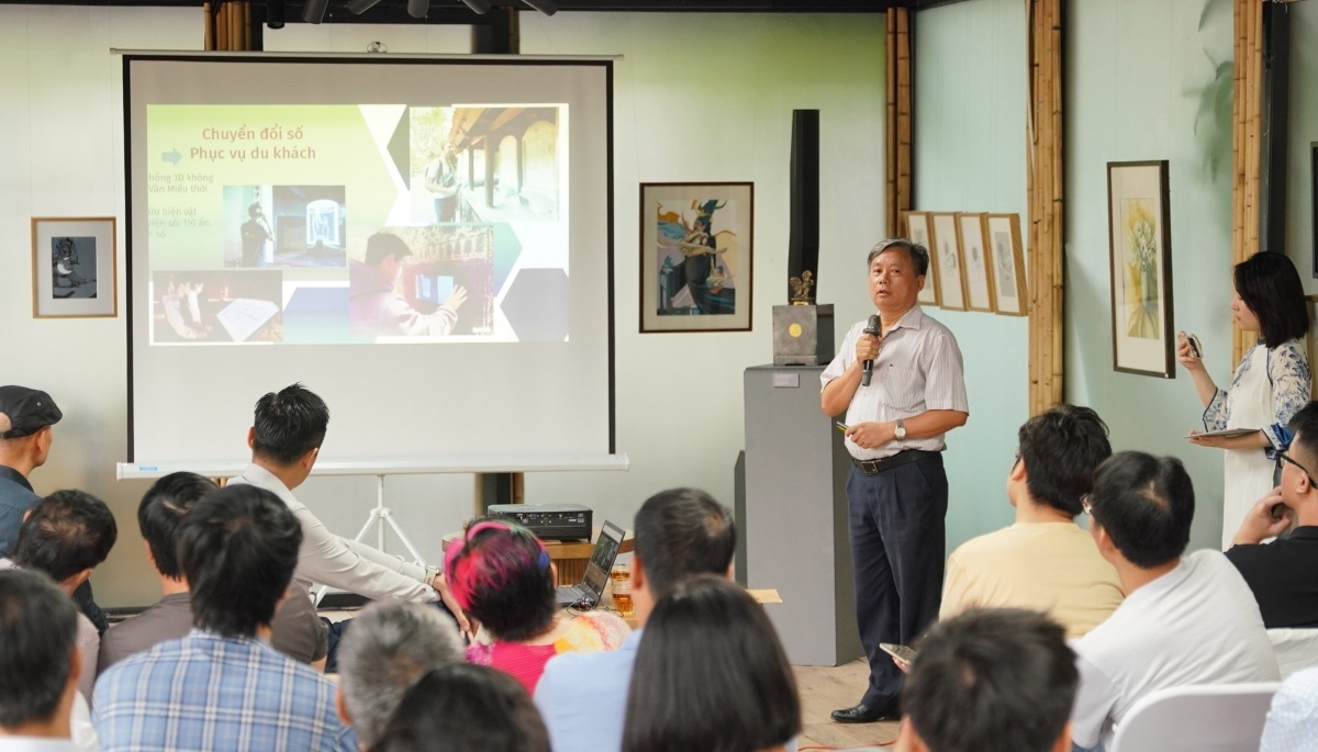 Blick auf ein wissenschaftliches Seminar zur Digitalisierung des Kulturerbes im Literaturtempel. (Foto: Anh Tuan/bvhttdl.gov.vn)
