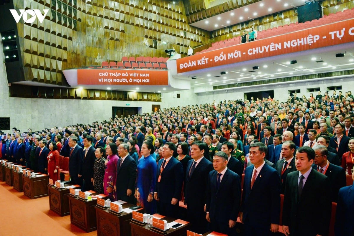 大会に出席する代表者ら（写真：Văn Hiếu/VOV）