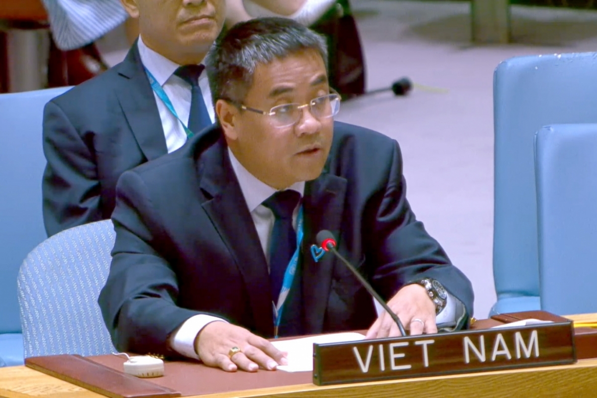 Nguyen Hai Luu, Deputy Permanent Representative of Vietnam to the United Nations. (Photo: VOV) 